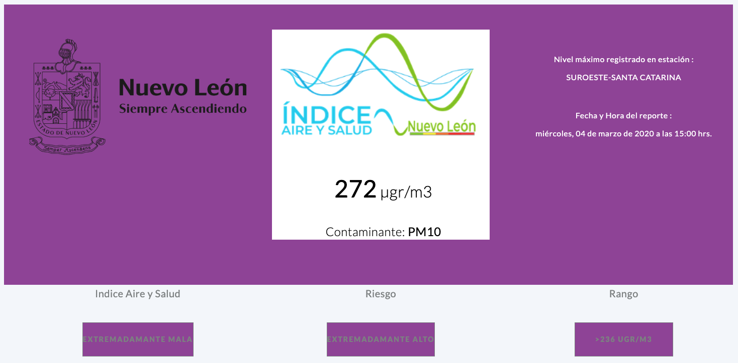 calidad del aire alerta ambiental monterrey