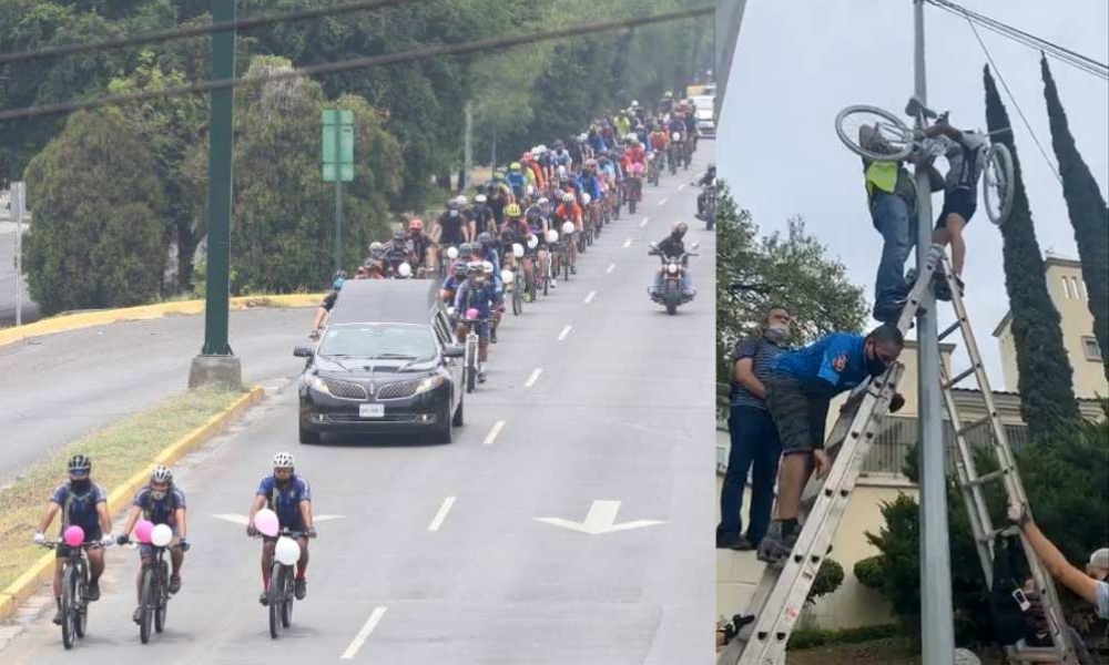 Así despidieron familiares y amigos a ciclista sampetrina