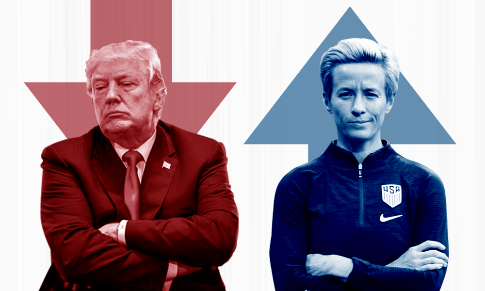 trump-rapinoe-encuesta-casa-blanca-presidencia-elecciones