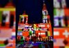 Iluminan iglesia de Santiago con banderas de países afectados por coronavirus
