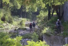 Grupo de mariachis es arrastrado por la corriente
