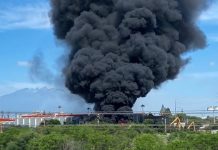 Se incencia fábrica de acero en Guadalupe