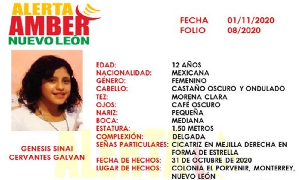 Buscan a menor desaparecida en Halloween