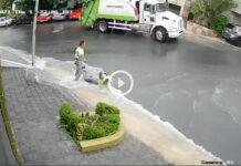 video trabajadores de limpieza basura