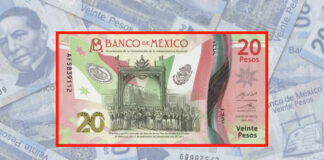 billete de 20 pesos