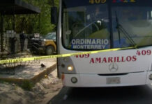 cubrebocas camion ruta cuchillo hiere