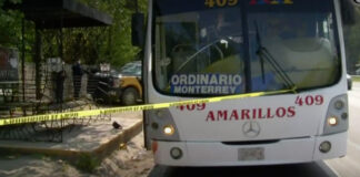 cubrebocas camion ruta cuchillo hiere